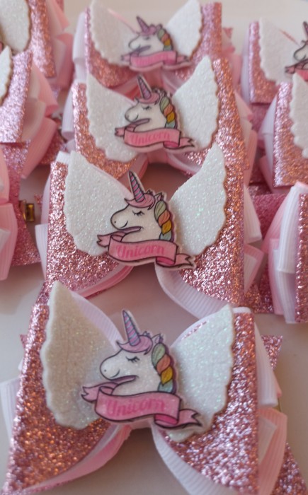 Αξεσουάρ κλιπ μαλλιών 3D Άγγελος Unicorn σε ροζ χρώμα Αξεσουάρ κλιπ μαλλιών 3D Άγγελος Unicorn σε ροζ χρώμα
